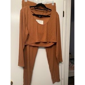 Rebdolls set leggings hooded crop top 1x